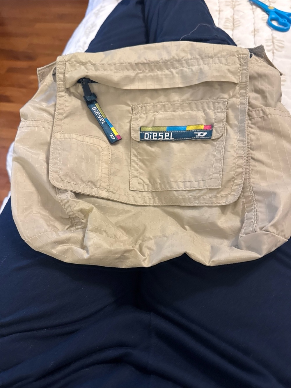Diesel Spare Parts Beige Bag